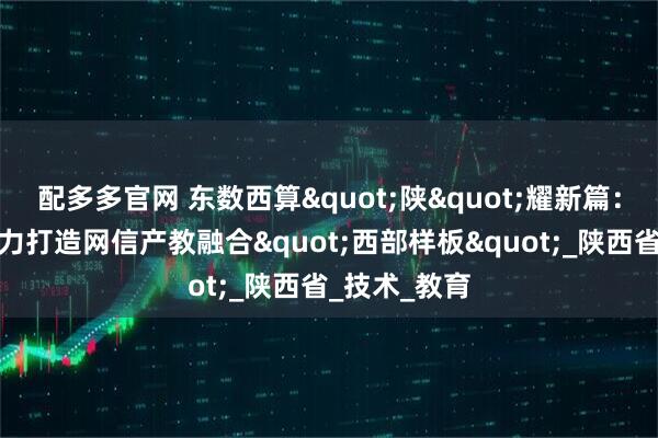 配多多官网 东数西算&quot;陕&quot;耀新篇：麒麟软件助力打造网信产教融合&quot;西部样板&quot;_陕西省_技术_教育