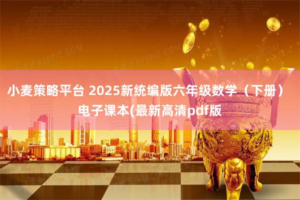 小麦策略平台 2025新统编版六年级数学（下册） 电子课本(最新高清pdf版