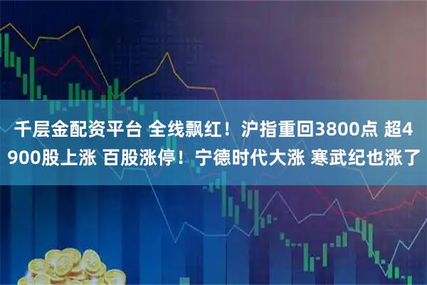 千层金配资平台 全线飘红！沪指重回3800点 超4900股上涨 百股涨停！宁德时代大涨 寒武纪也涨了